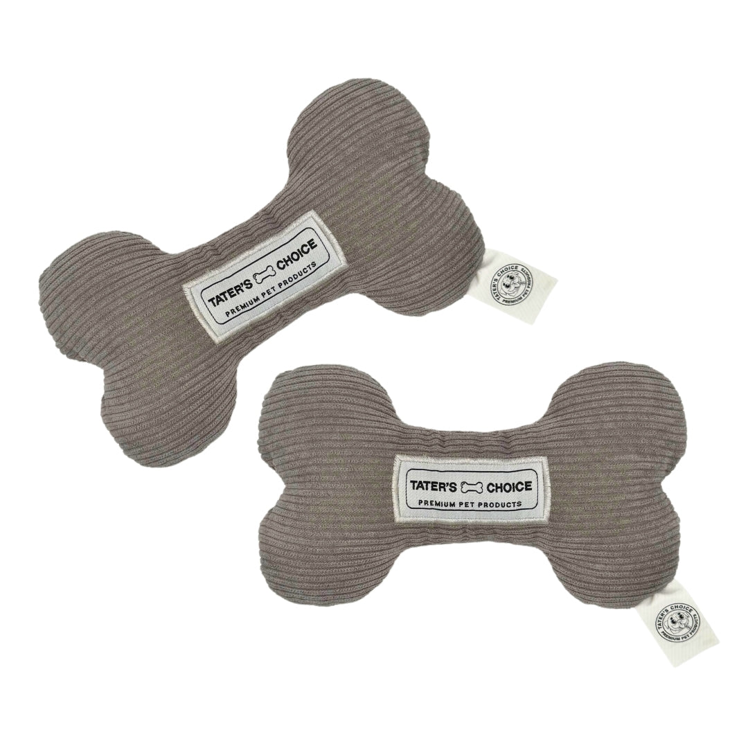 Tater's Dog Bone Squeaker Toy 2 Pack