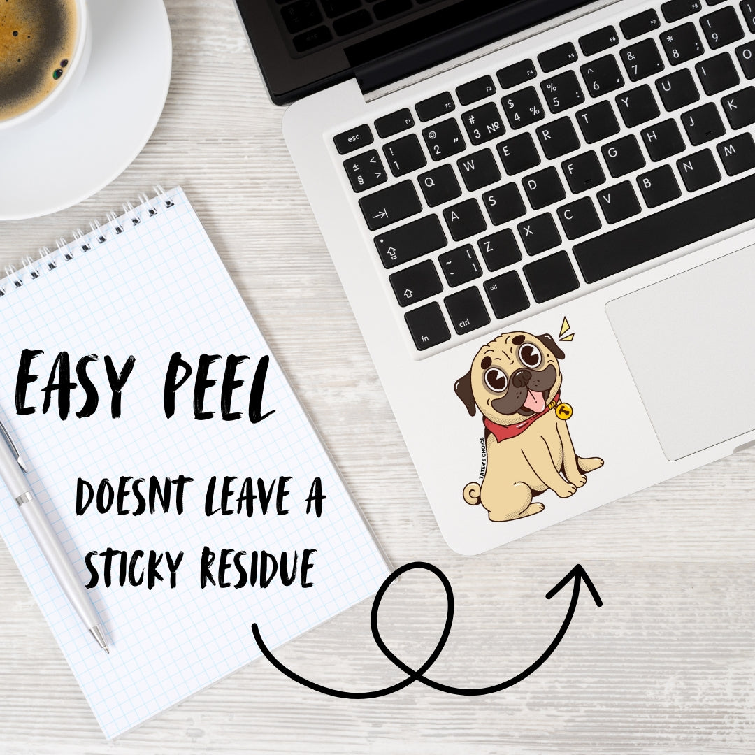 Tater the Pug Vinyl Sticker Pack - Set of 7