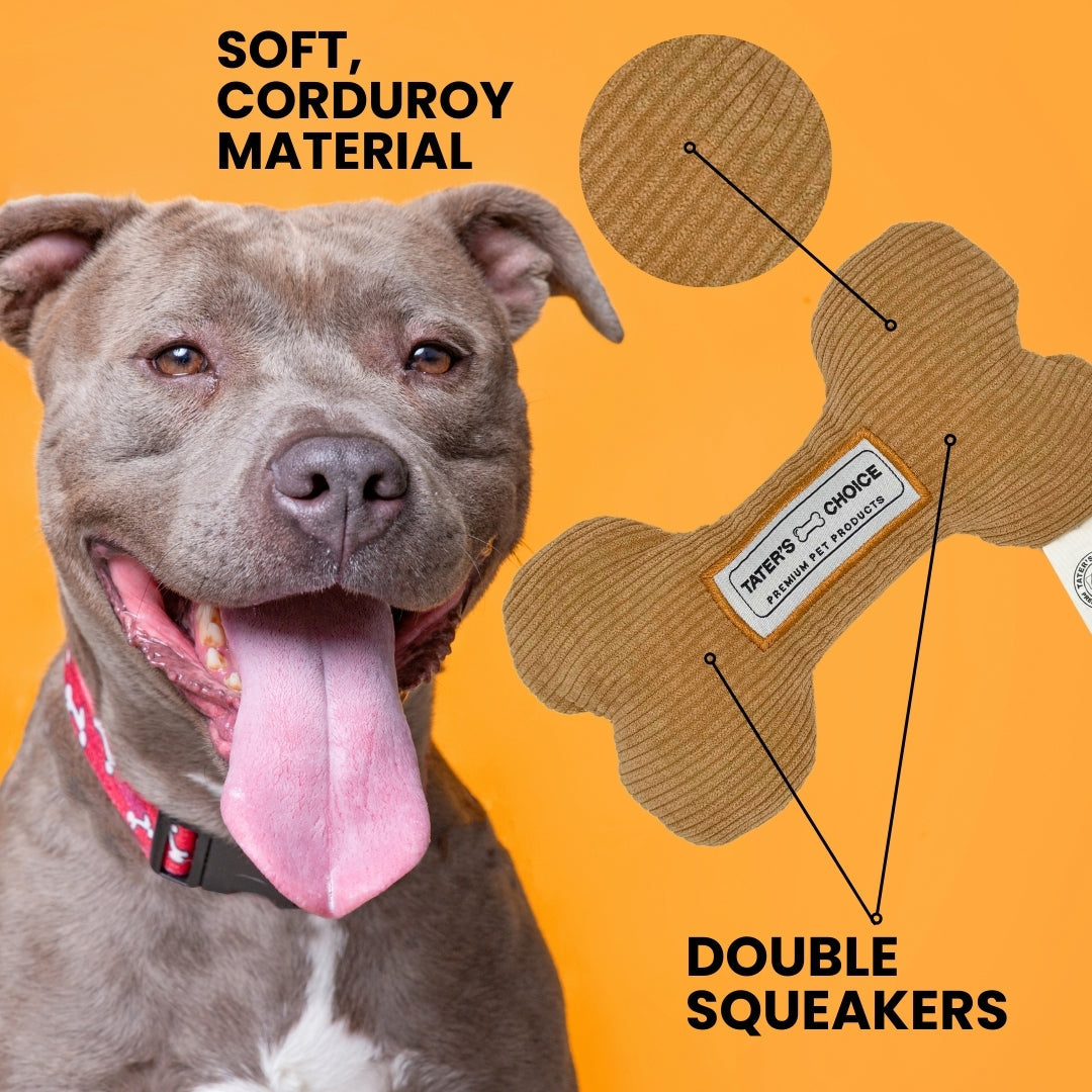 Tater's Bog Bone Squeaker Toy 2 Pack