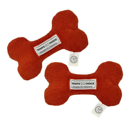 Tater's Bog Bone Squeaker Toy 2 Pack