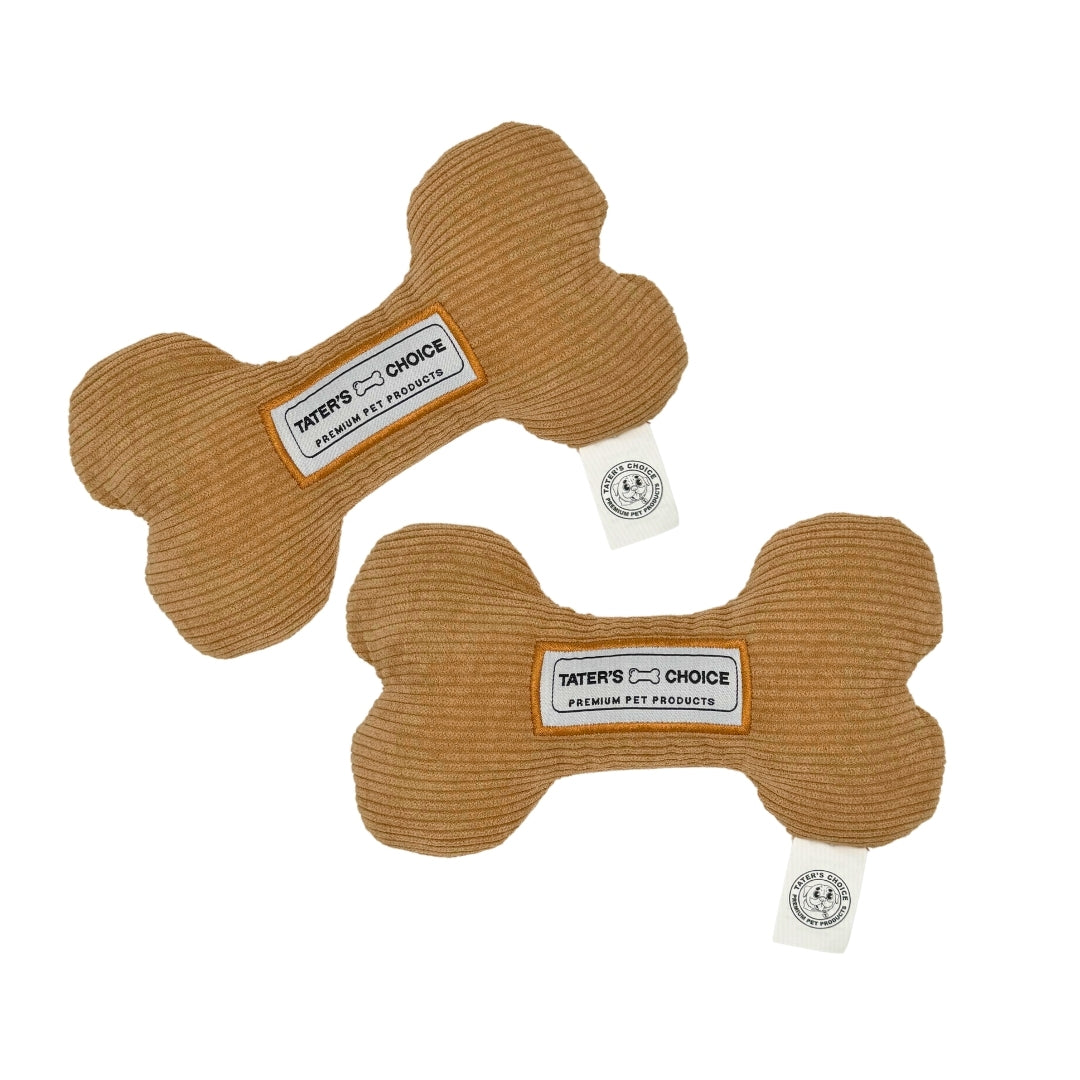 Tater's Bog Bone Squeaker Toy 2 Pack