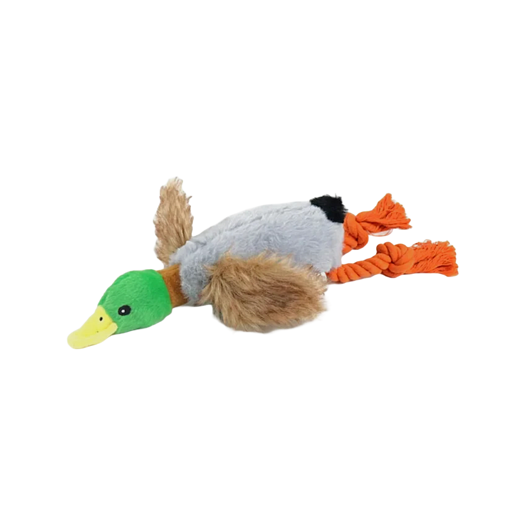 Crinkle Wings & Squeaky Plush Duck Dog Toy - 2 Pack