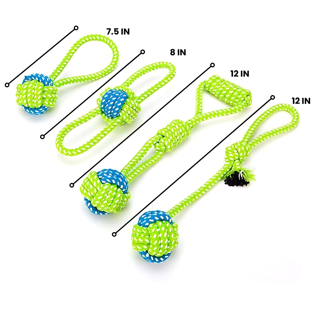 4pc Rope Toy Set